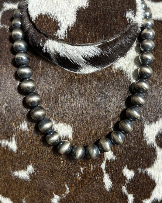 18" 12mm Sterling Pearl Necklace