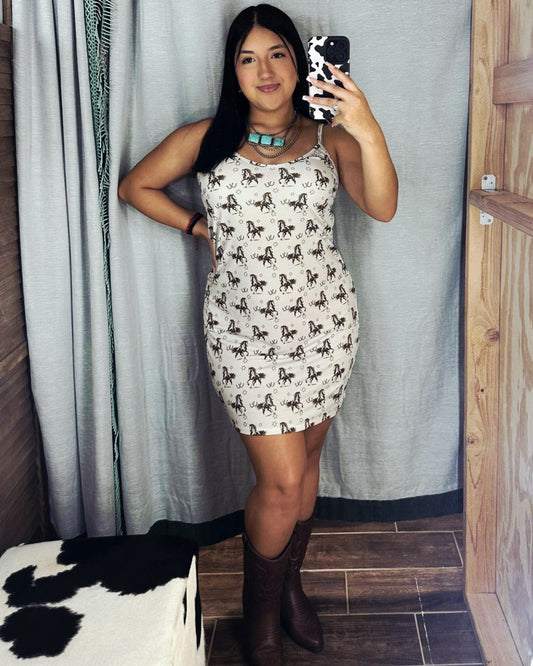 Running Horse Mini dress