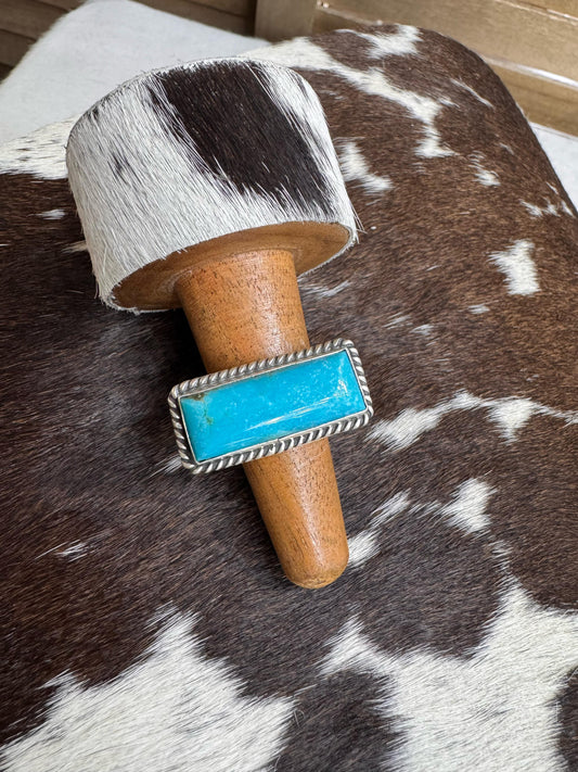 Johnny Dixon Adjustable Rectangle Ring *Native