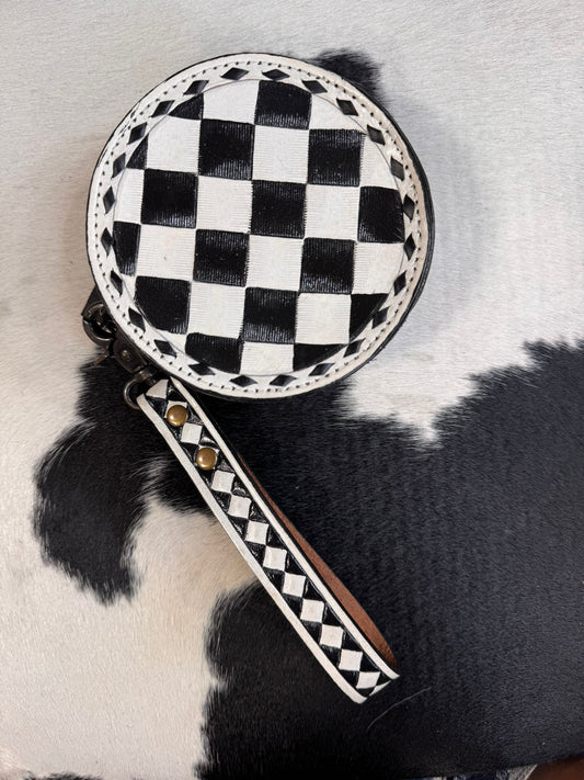 Checkered Round Coin Wrislet