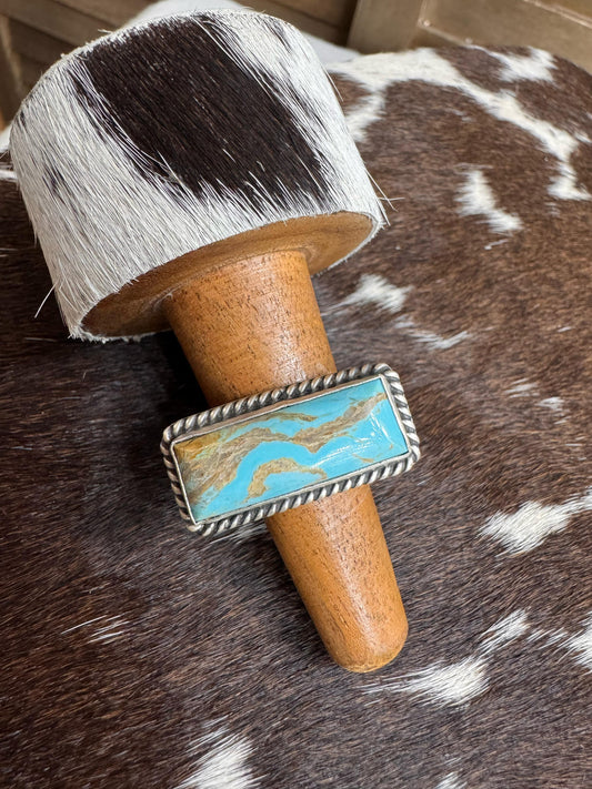 Johnny Dixon Adjustable Rectangle Ring *Native