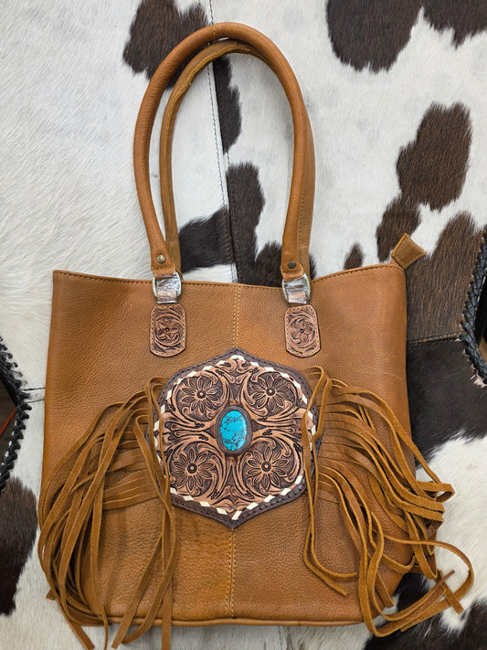 Turquoise Stone Bag