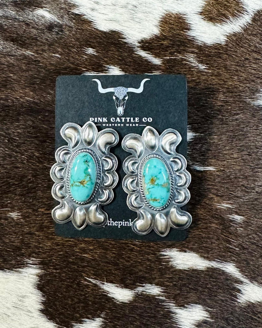 Royston Sterling Silver Border Stud *Native