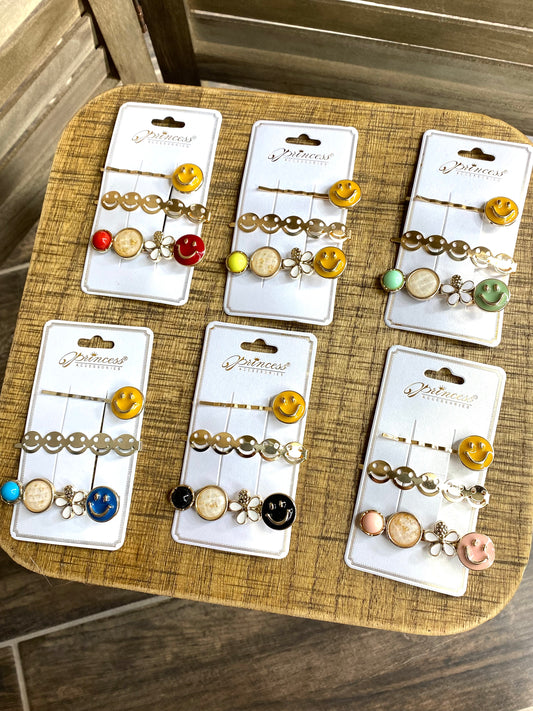 Smiley Face Pins