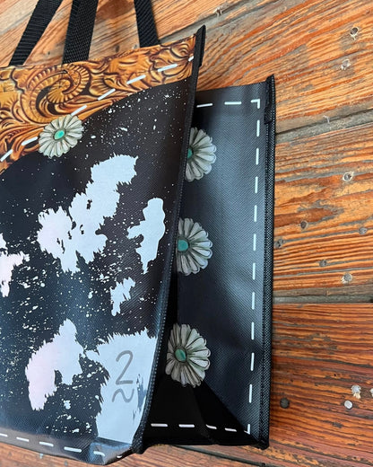 Cowhide Reusable Tote